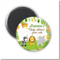Jungle Party - Personalized Baby Shower Magnet Favors