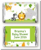 Jungle Party - Personalized Baby Shower Mini Candy Bar Wrappers