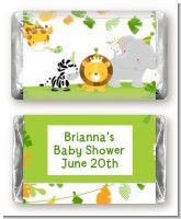Jungle Party - Personalized Baby Shower Mini Candy Bar Wrappers