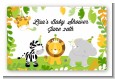 Jungle Party - Baby Shower Landscape Sticker/Labels thumbnail