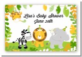 Jungle Party - Baby Shower Landscape Sticker/Labels