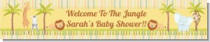Jungle Safari Party - Personalized Baby Shower Banners