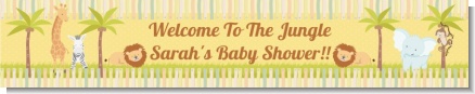Jungle Safari Party - Personalized Baby Shower Banners