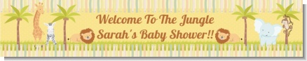 Jungle Safari Party - Personalized Baby Shower Banners