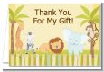 Jungle Safari Party - Birthday Party Thank You Cards thumbnail