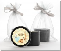 Jungle Safari Party - Baby Shower Black Candle Tin Favors