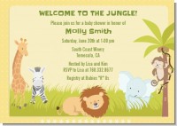 Jungle Safari Party - Baby Shower Invitations