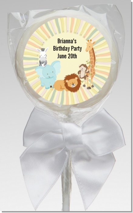 Jungle Safari Party - Personalized Baby Shower Lollipop Favors