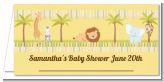 Jungle Safari Party - Personalized Baby Shower Place Cards