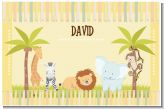 Jungle Safari Party - Personalized Baby Shower Placemats