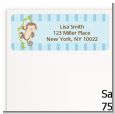 Monkey Boy - Birthday Party Return Address Labels thumbnail