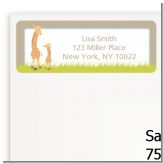 Giraffe - Baby Shower Return Address Labels