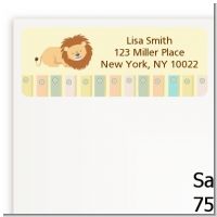 Lion - Baby Shower Return Address Labels