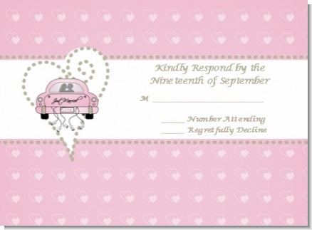 Just Married - Bridal Shower Response Cards