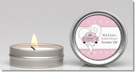 Just Married - Bridal Shower Candle Favors