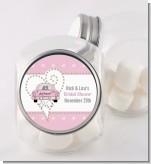 Just Married - Personalized Bridal Shower Candy Jar