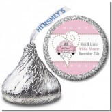 Just Married - Hershey Kiss Bridal Shower Sticker Labels