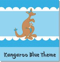 Blue Kangaroo Baby Shower Theme