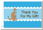 Kangaroo Blue - Baby Shower Thank You Cards