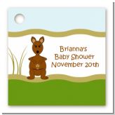 Kangaroo - Personalized Baby Shower Card Stock Favor Tags