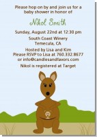 Kangaroo - Baby Shower Invitations