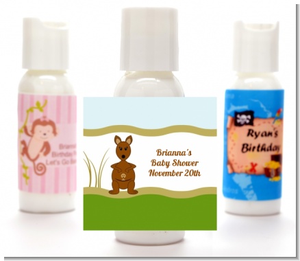Kangaroo - Personalized Baby Shower Lotion Favors