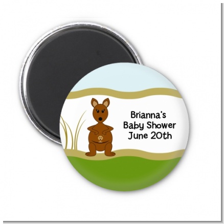 Kangaroo - Personalized Baby Shower Magnet Favors