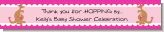 Kangaroo Pink - Personalized Baby Shower Banners