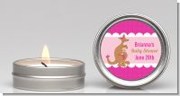 Kangaroo Pink - Baby Shower Candle Favors