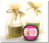 Kangaroo Pink - Baby Shower Gold Tin Candle Favors