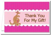 Kangaroo Pink - Baby Shower Thank You Cards