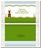 Kangaroo - Personalized Popcorn Wrapper Baby Shower Favors