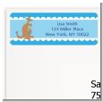 Kangaroo Blue - Baby Shower Return Address Labels thumbnail