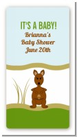 Kangaroo - Custom Rectangle Baby Shower Sticker/Labels