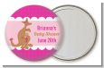 Kangaroo Pink - Personalized Baby Shower Pocket Mirror Favors thumbnail