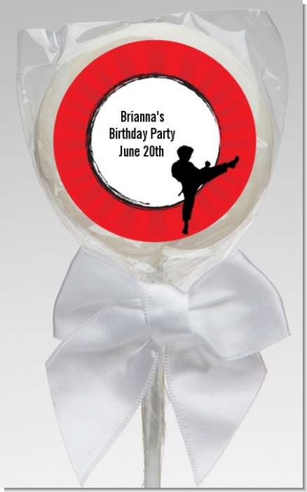 Karate Kid - Personalized Birthday Party Lollipop Favors