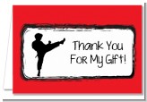 Karate Kid - Birthday Party Thank You Cards