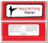 Karate Kid - Personalized Birthday Party Candy Bar Wrappers