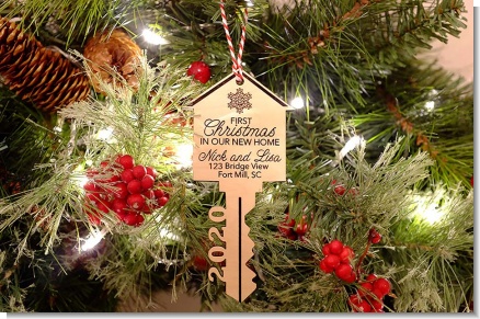 Our First Home Ornament | Christmas Key Ornament