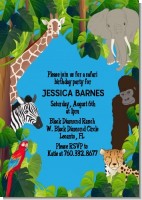 King of the Jungle Safari - Baby Shower Invitations