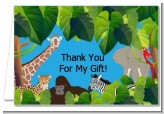 King of the Jungle Safari - Baby Shower Thank You Cards