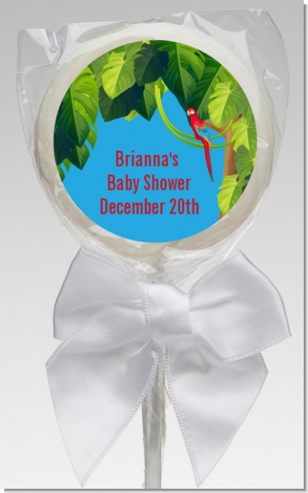 King of the Jungle Safari - Personalized Baby Shower Lollipop Favors
