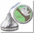 Koala Bear - Hershey Kiss Baby Shower Sticker Labels thumbnail