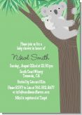 Koala Bear - Baby Shower Invitations