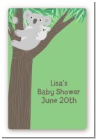 Koala Bear - Custom Large Rectangle Baby Shower Sticker/Labels