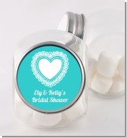 Lace of Hearts - Personalized Bridal Shower Candy Jar