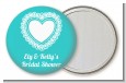 Lace of Hearts - Personalized Bridal Shower Pocket Mirror Favors thumbnail
