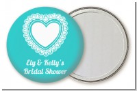 Lace of Hearts - Personalized Bridal Shower Pocket Mirror Favors