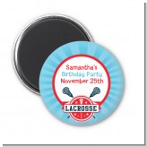 Lacrosse - Personalized Birthday Party Magnet Favors