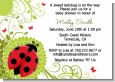 Ladybug - Baby Shower Invitations thumbnail